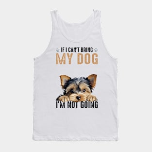 Not Going Yorkie Tank Top